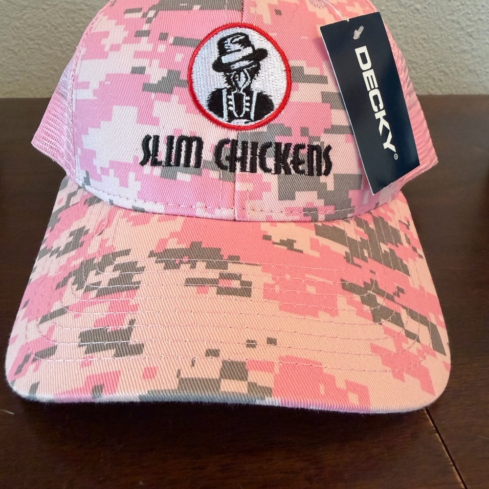 Slim Chickens Pink Camo Cap
